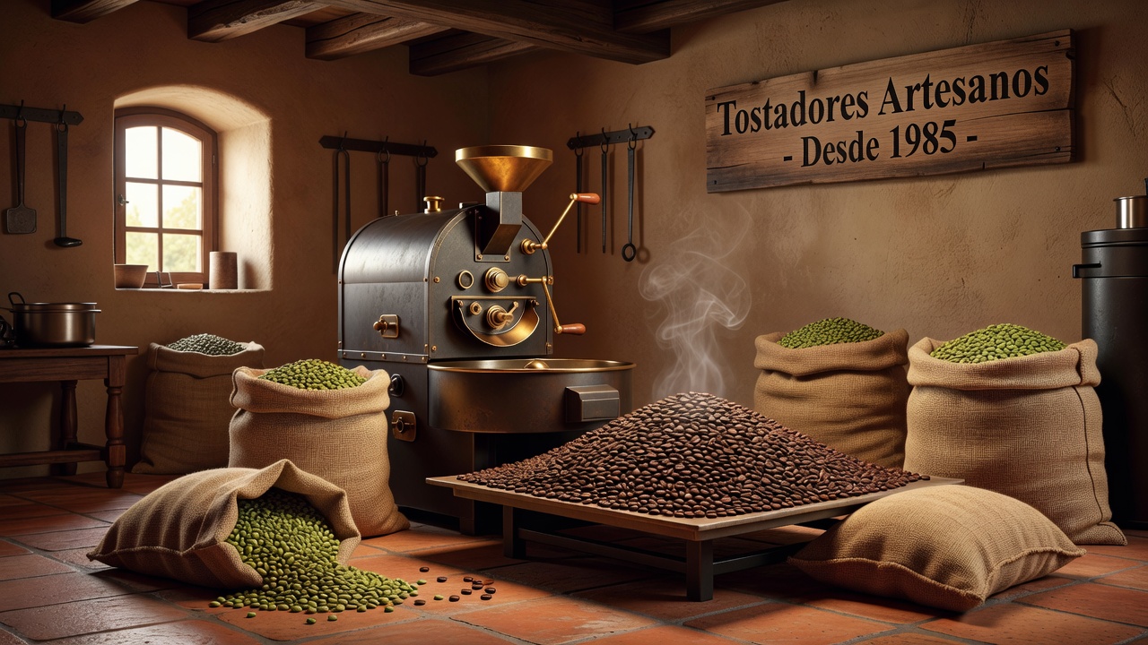Proceso de tueste de café