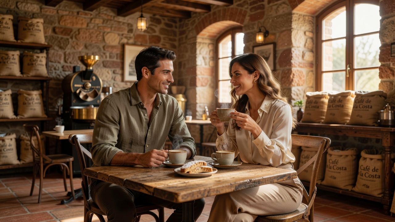 Fundadores disfrutando de un café recién tostado